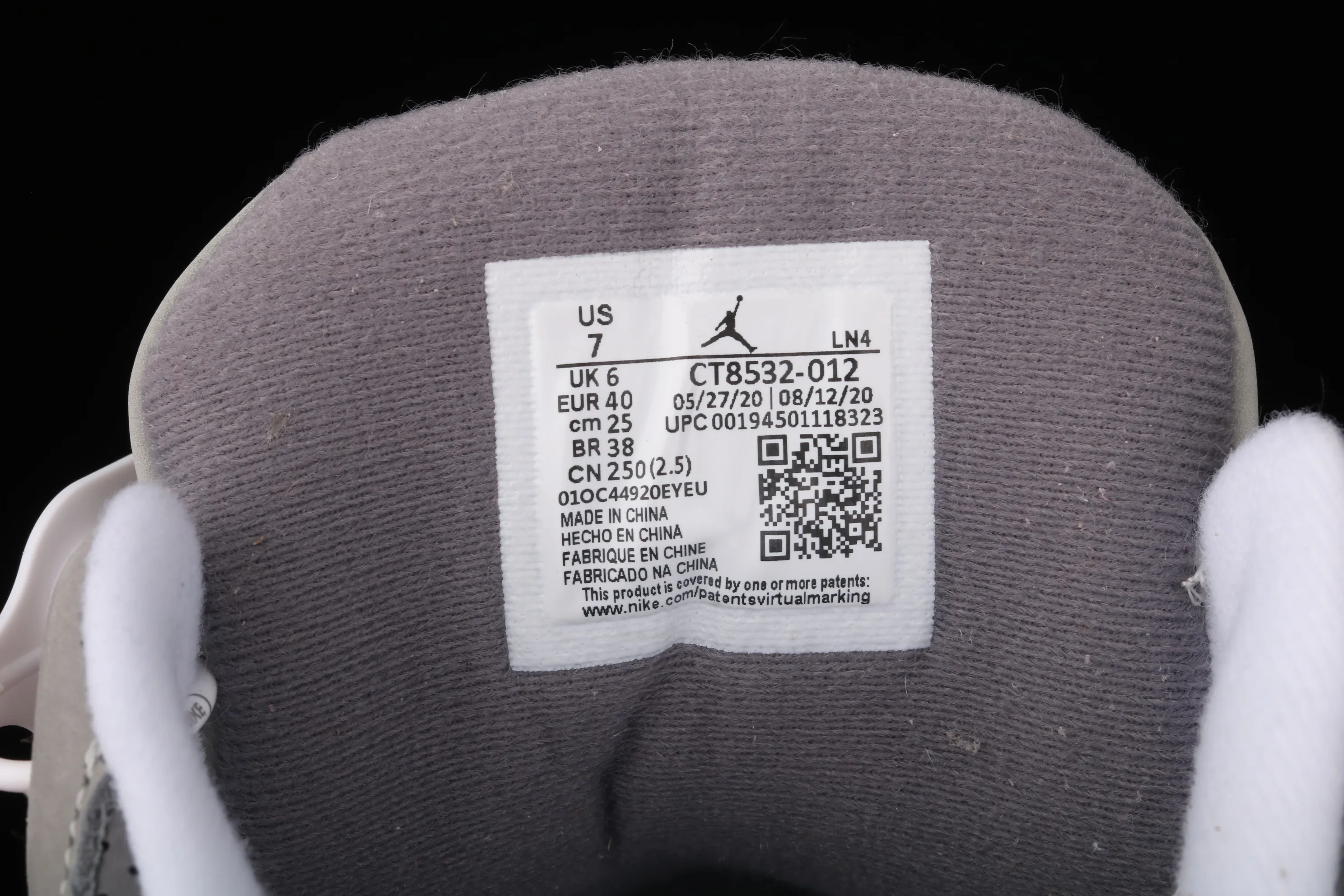 All categories Air Jordan Jordan series basketball shoes Air Jordan 3 J version Air Jordan 3 "Cool Grey" AJ3 Joe 3 Gray Wolf CT8532-012